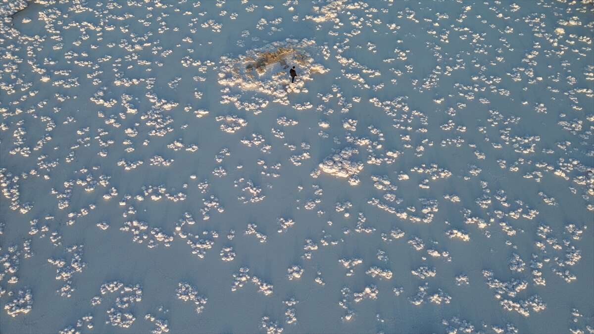 Tuz Gölü’nde doğal sanat eserleri oluştu 2